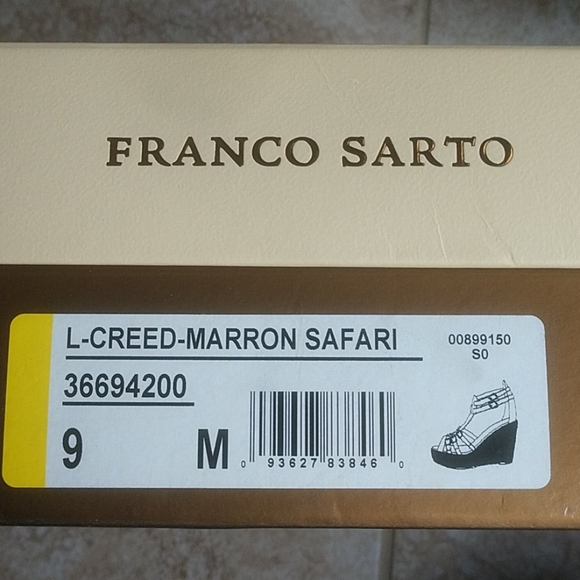 Franco Sarto Animal Print Espadrilles Wedges